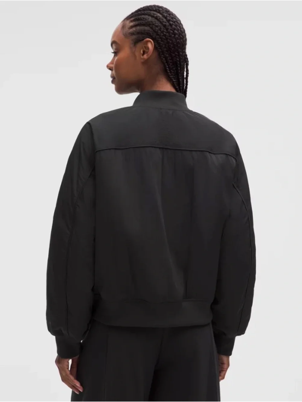 🆕 Lululemon Women's Collegiate Bomber Black Jacket